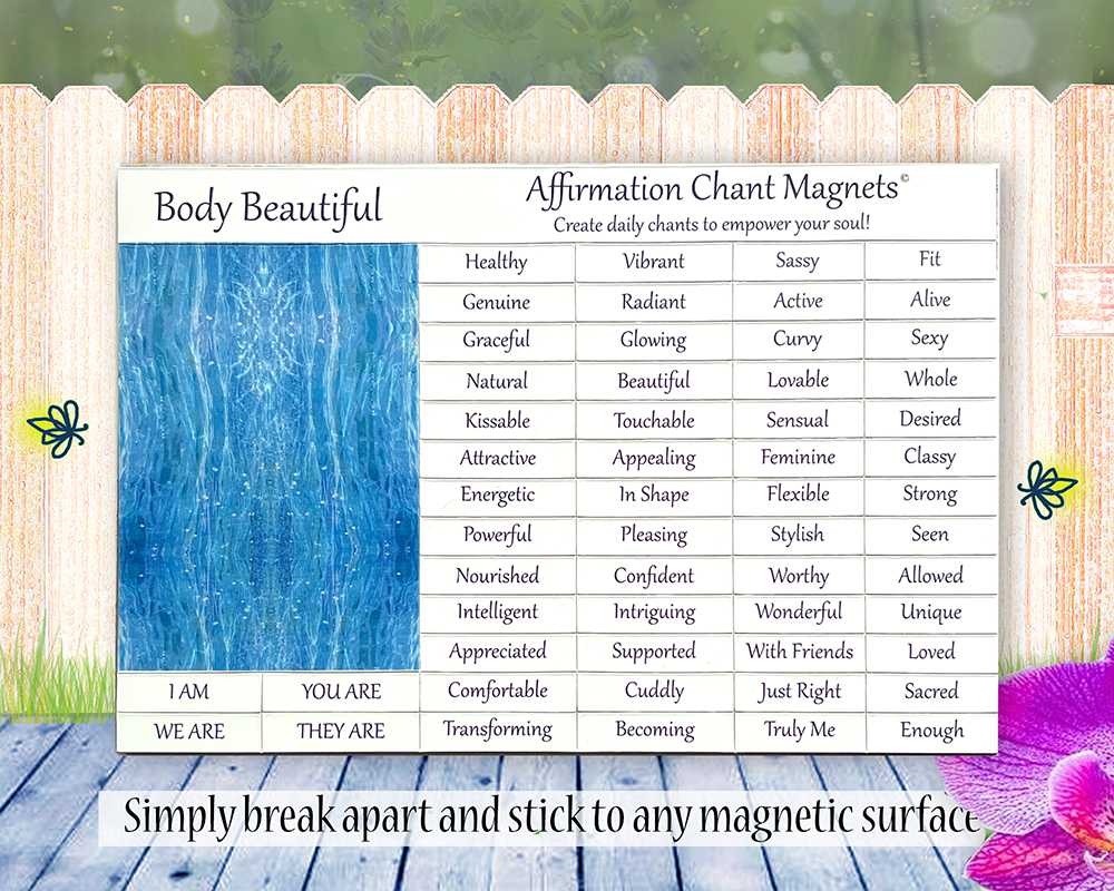 Magnetic word kit for building affirmations – Body Beautiful