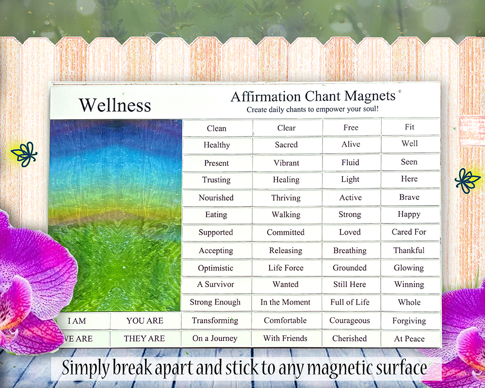 Magnetic word kit for making affirmations - Body Beautiful - By Firefly Stationery and Gifts